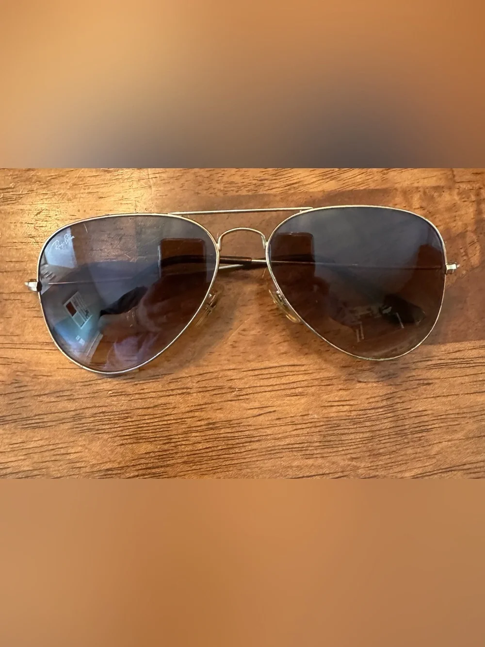 Classic Aviator Sunglasses Gold Frame